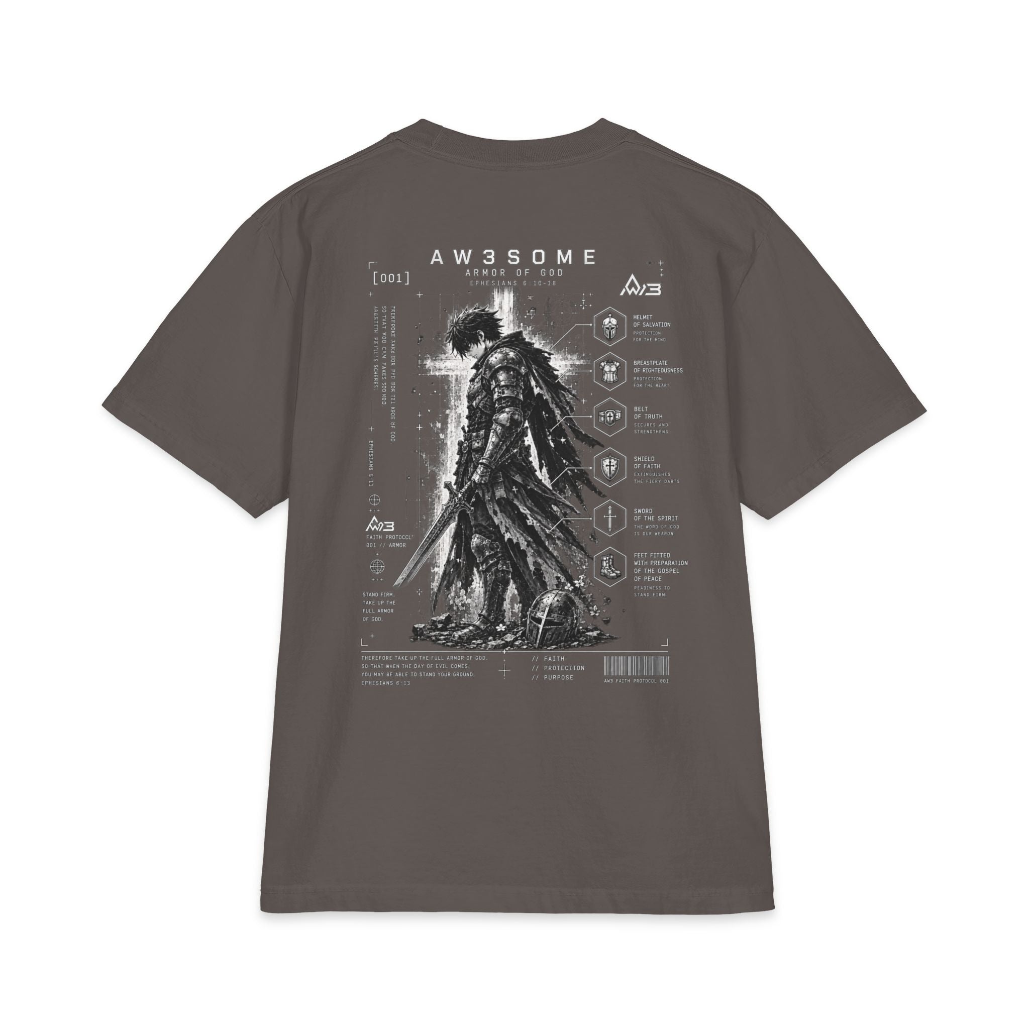 Graphic T‑Shirt — Dark Samurai Illustration Back Print