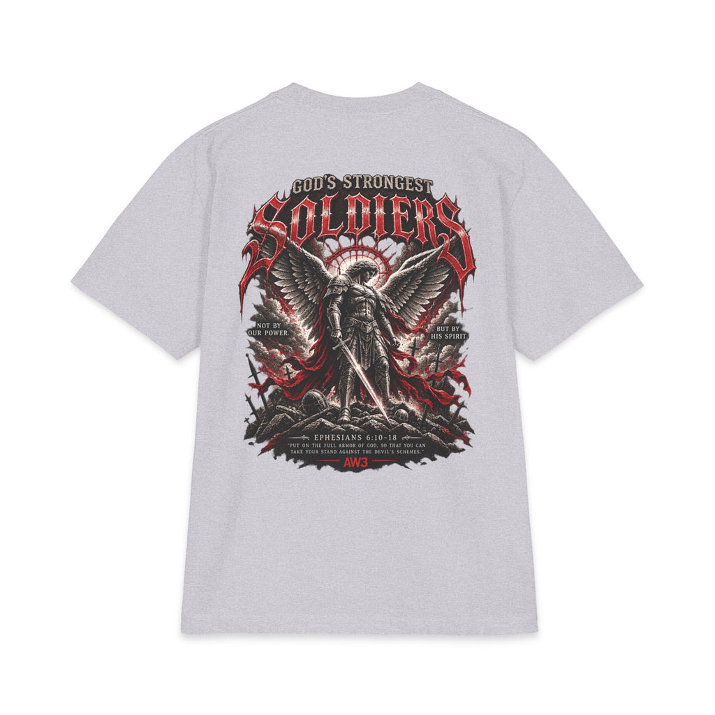 Soldiers Graphic T‑Shirt — "God's Strongest" Angel Battle Design