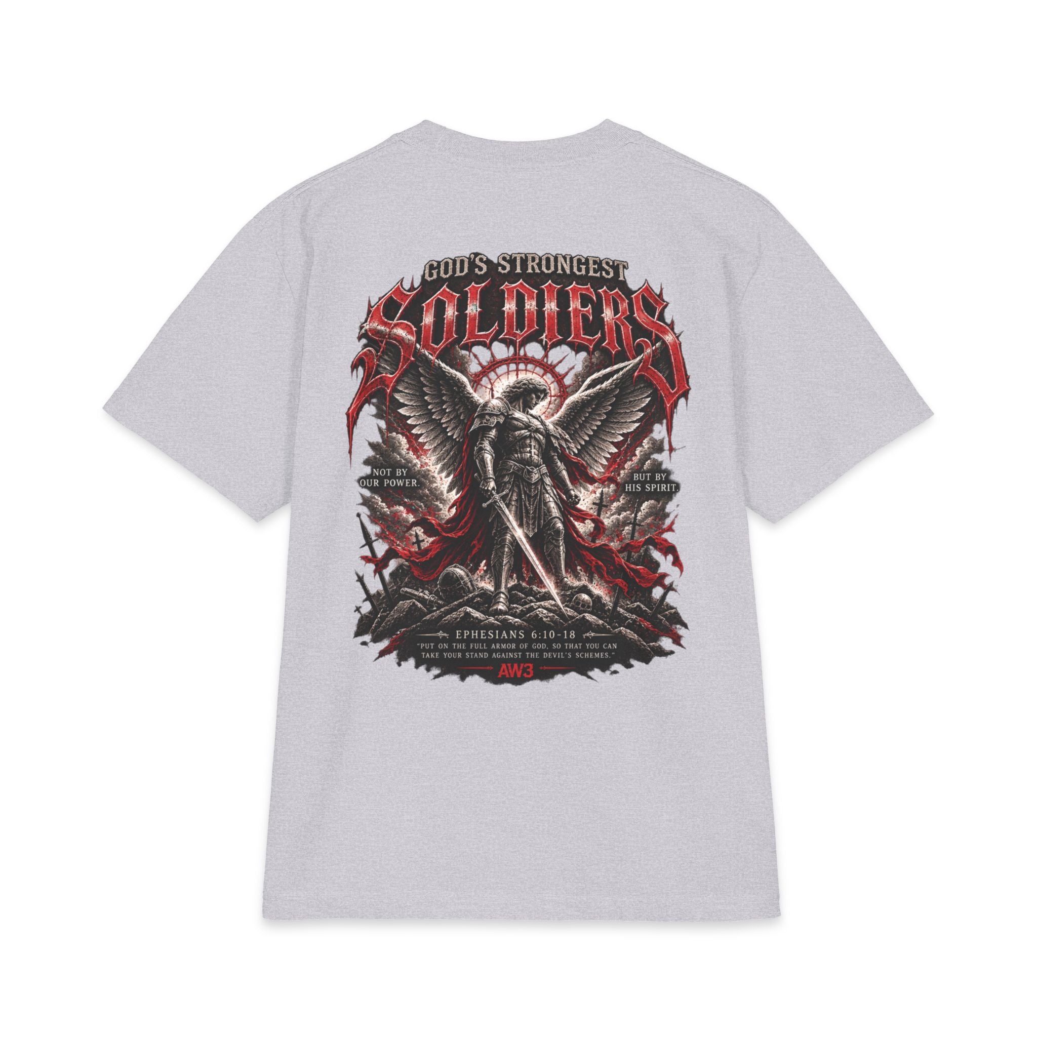 Soldiers Graphic T‑Shirt — "God's Strongest" Angel Battle Design