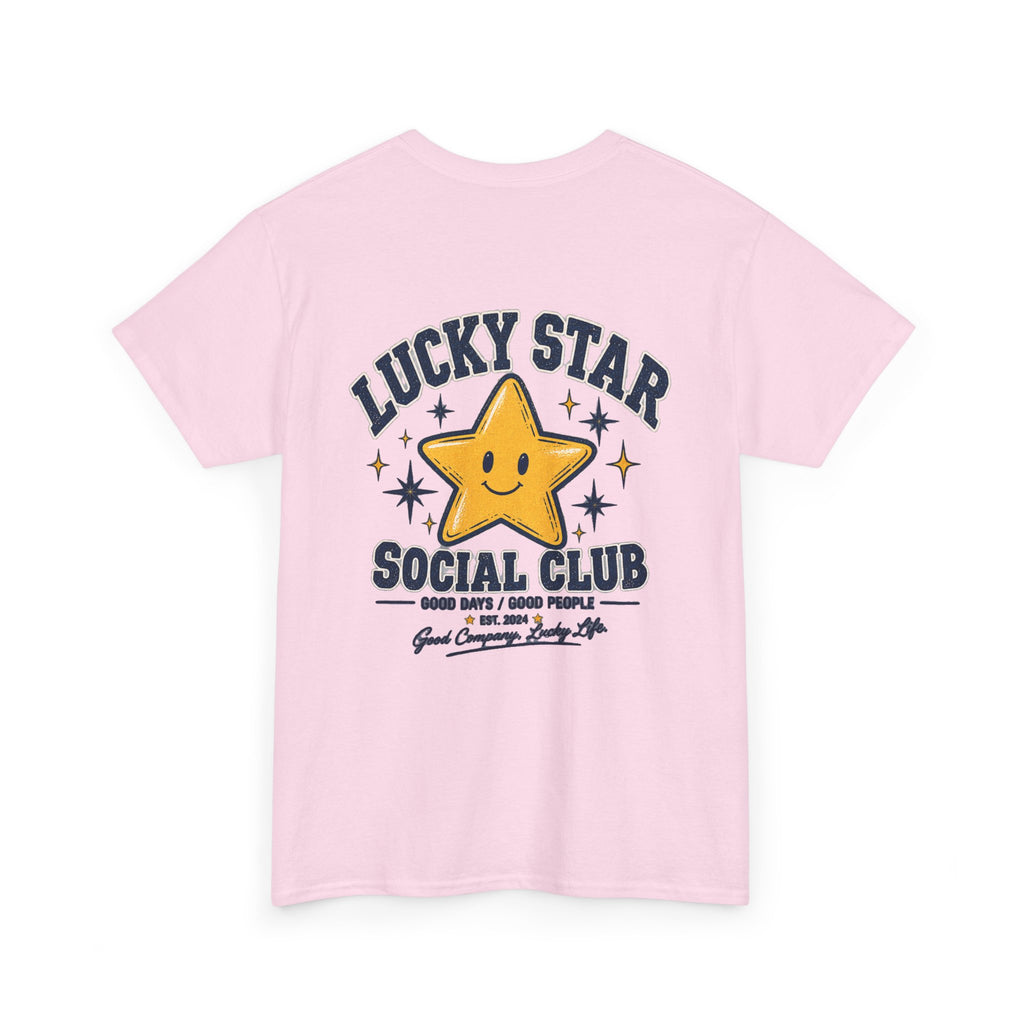 Lucky Star Social Club T‑Shirt — Cute Yellow Star Graphic Tee