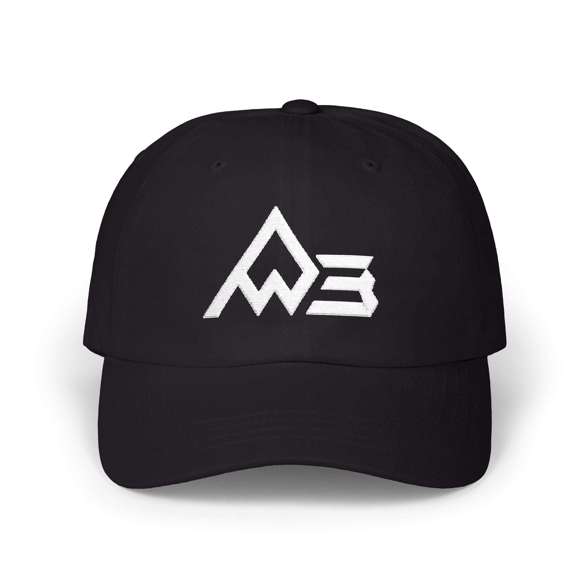 Classic Dad Cap — Minimal Mountain Logo Embroidered Baseball Hat