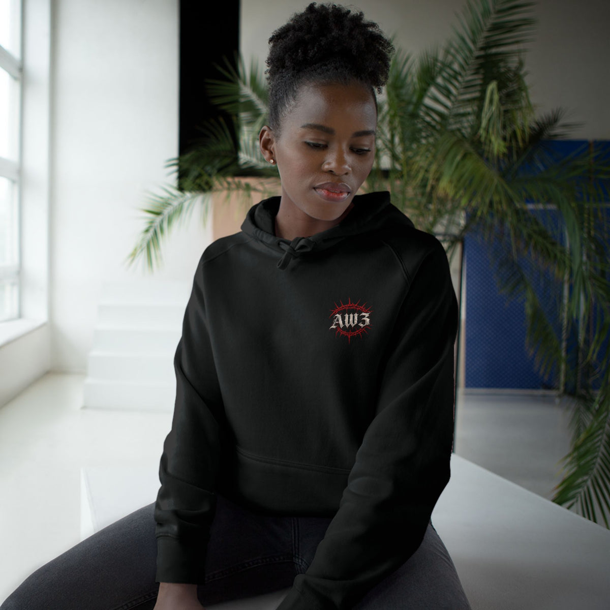Soldiers Graphic Hoodie — Gothic Eagle & Skull Back Print