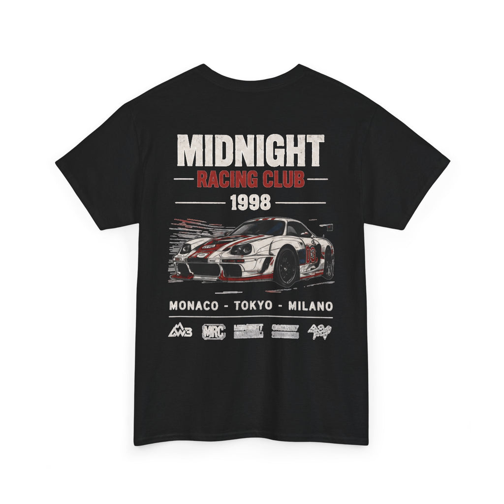 Midnight Racing Club Tee — Vintage Race Car Graphic (1998)