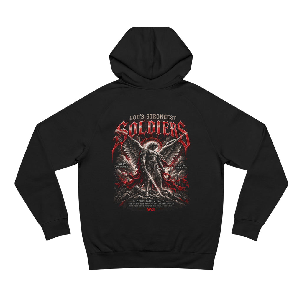 Soldiers Graphic Hoodie — Gothic Eagle & Skull Back Print