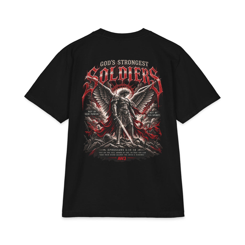 Soldiers Graphic T‑Shirt — "God's Strongest" Angel Battle Design