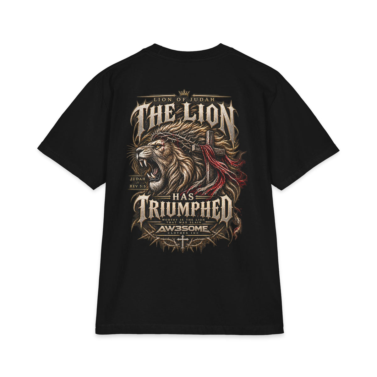 Triumphant Lion Graphic Tee