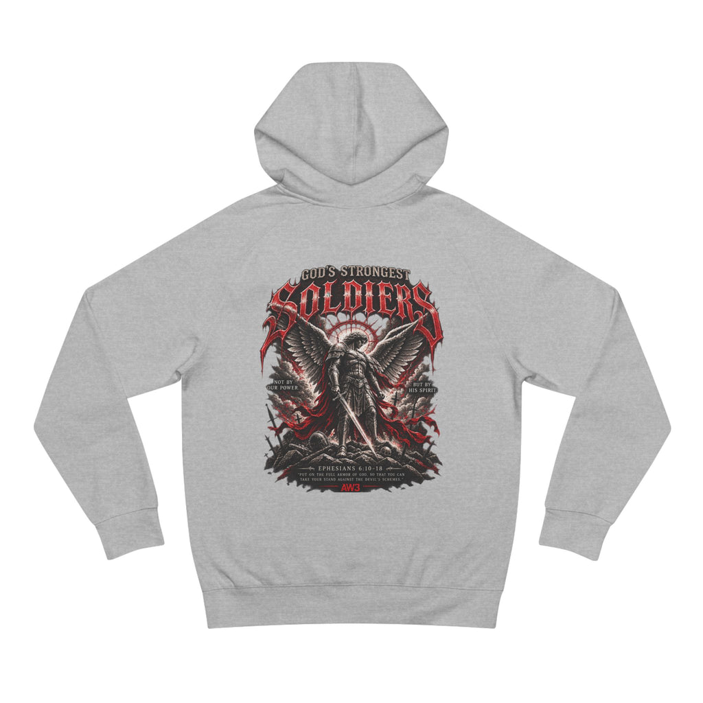 Soldiers Graphic Hoodie — Gothic Eagle & Skull Back Print