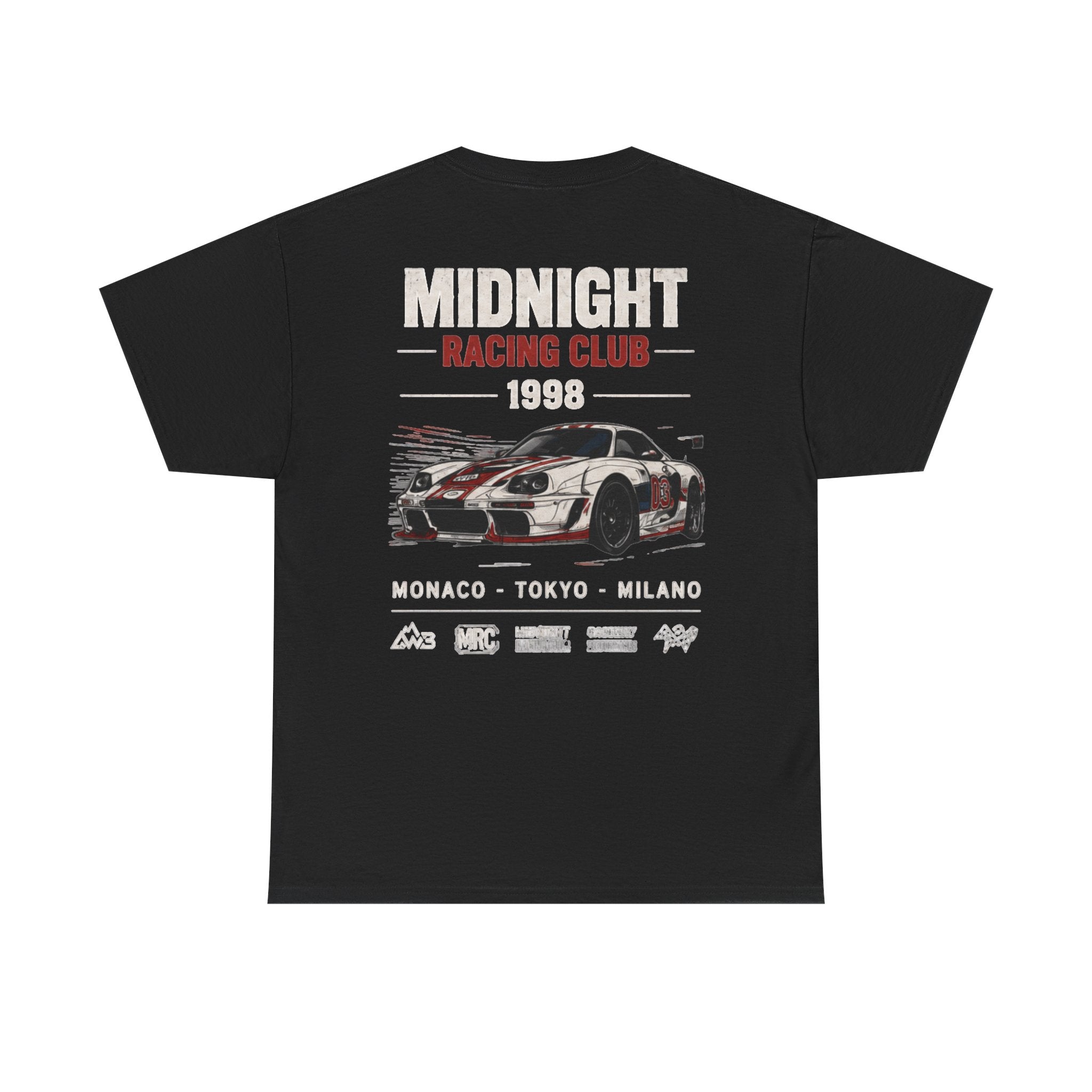 Midnight Racing Club Tee — Vintage Race Car Graphic (1998)