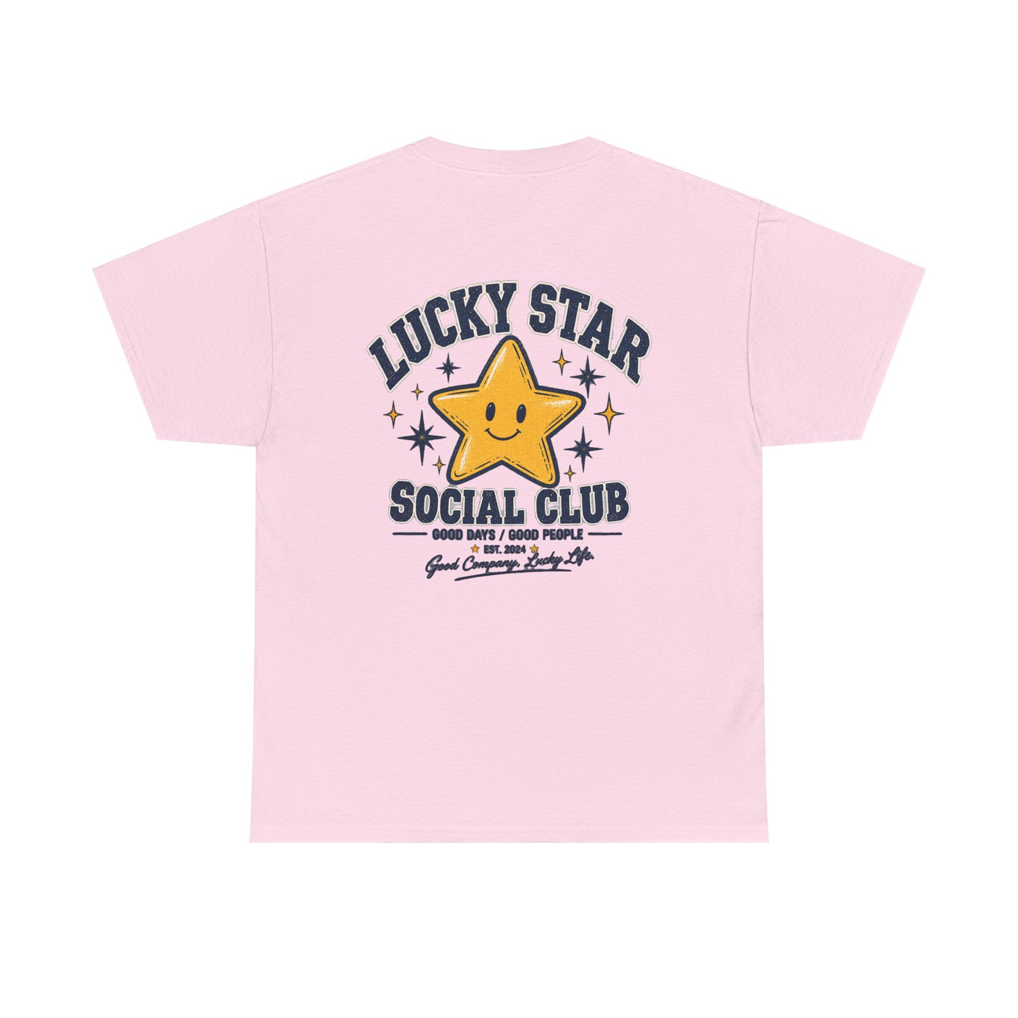 Lucky Star Social Club T‑Shirt — Cute Yellow Star Graphic Tee