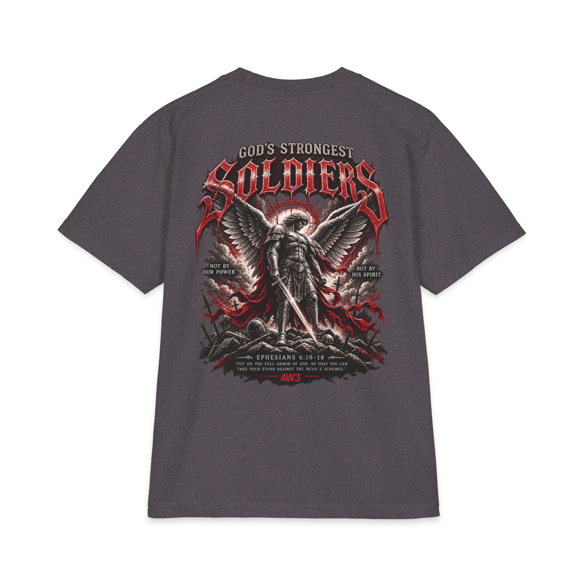Soldiers Graphic T‑Shirt — "God's Strongest" Angel Battle Design