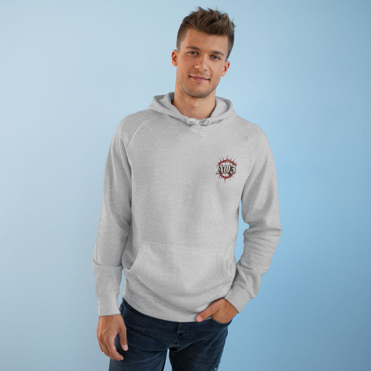 Soldiers Graphic Hoodie — Gothic Eagle & Skull Back Print