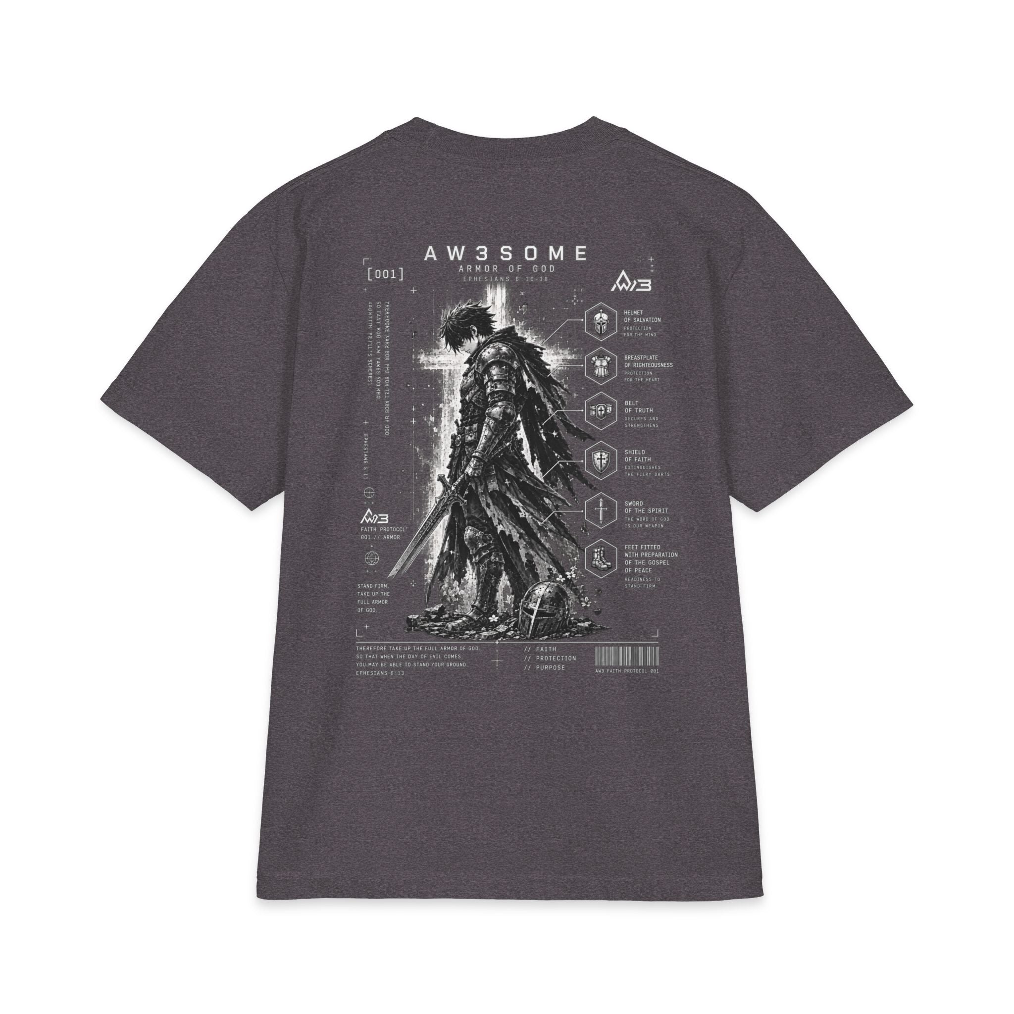 Graphic T‑Shirt — Dark Samurai Illustration Back Print
