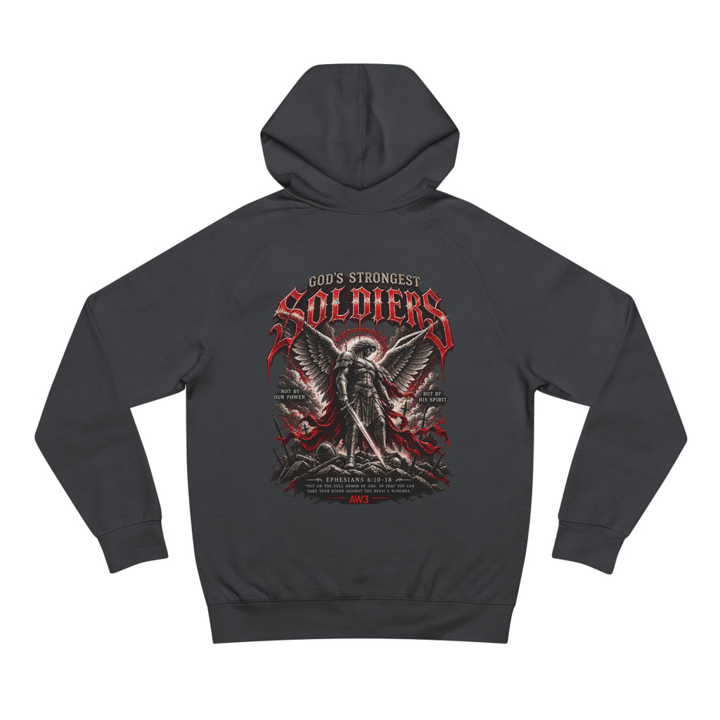 Soldiers Graphic Hoodie — Gothic Eagle & Skull Back Print