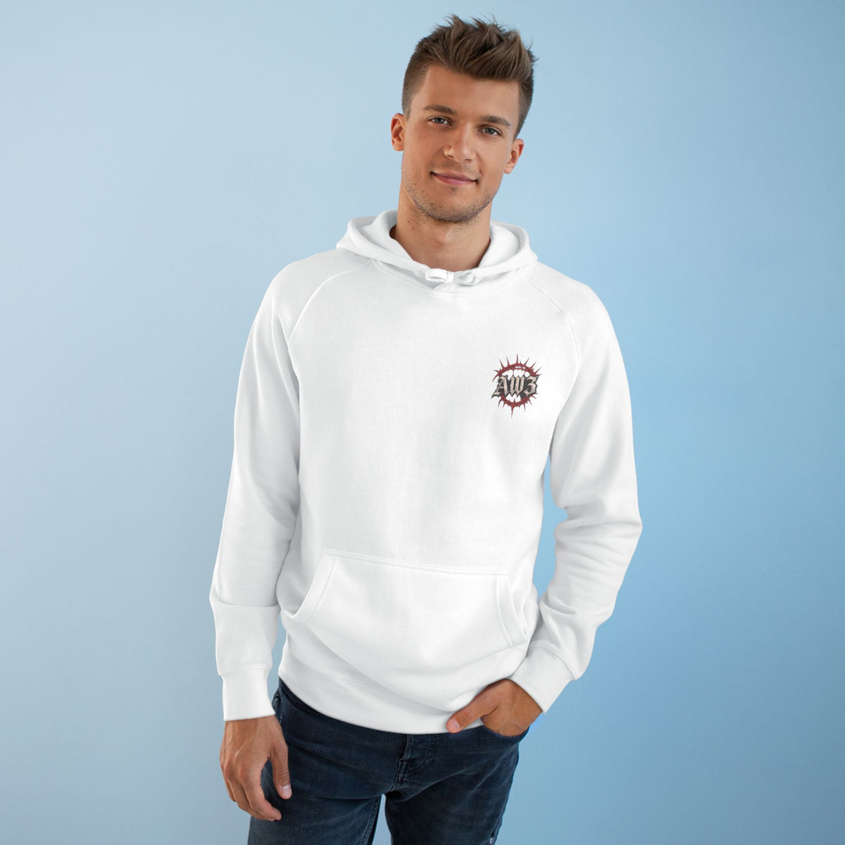 Soldiers Graphic Hoodie — Gothic Eagle & Skull Back Print