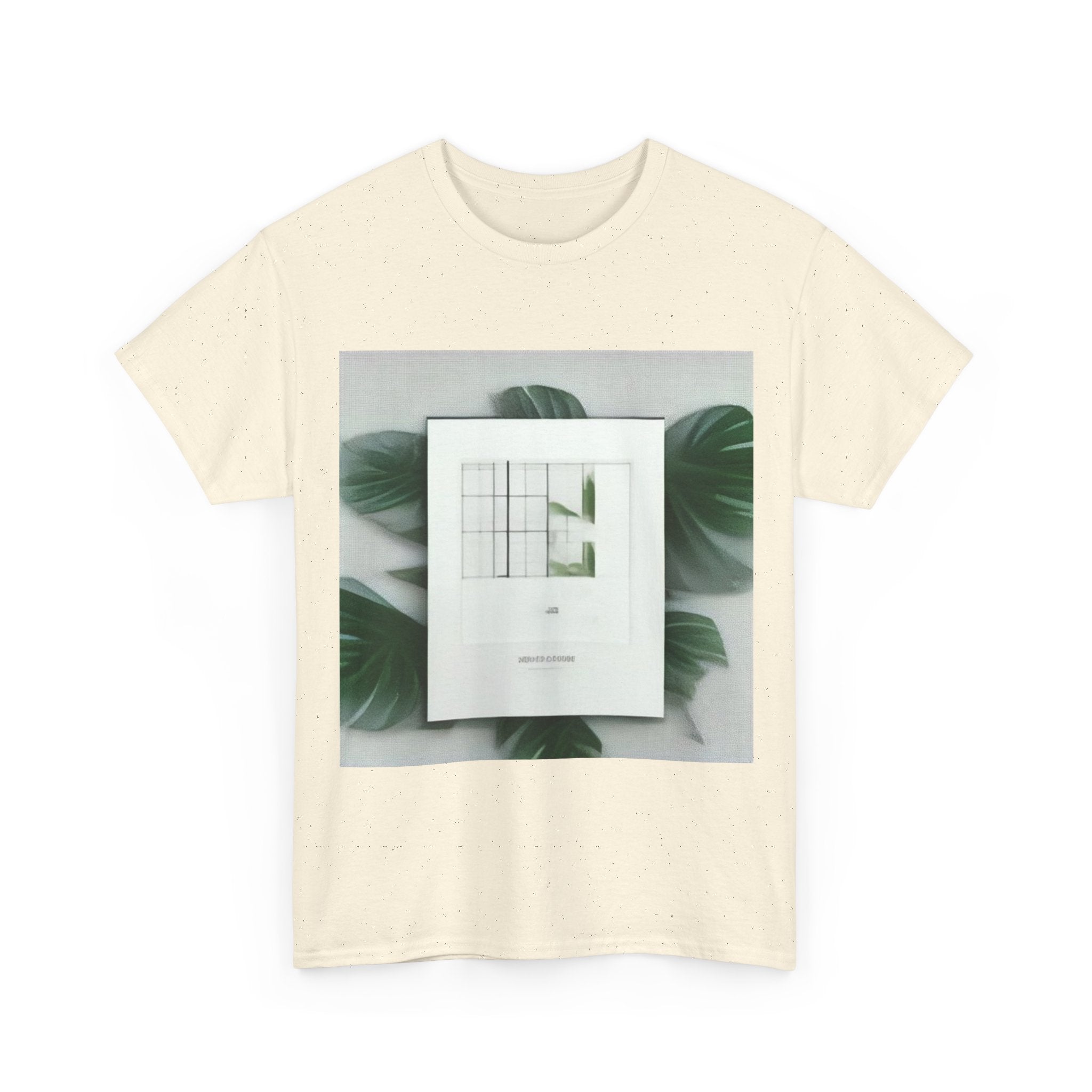 Monstera Structure No. 1 Oversized T-Shirt - Concrete Flora