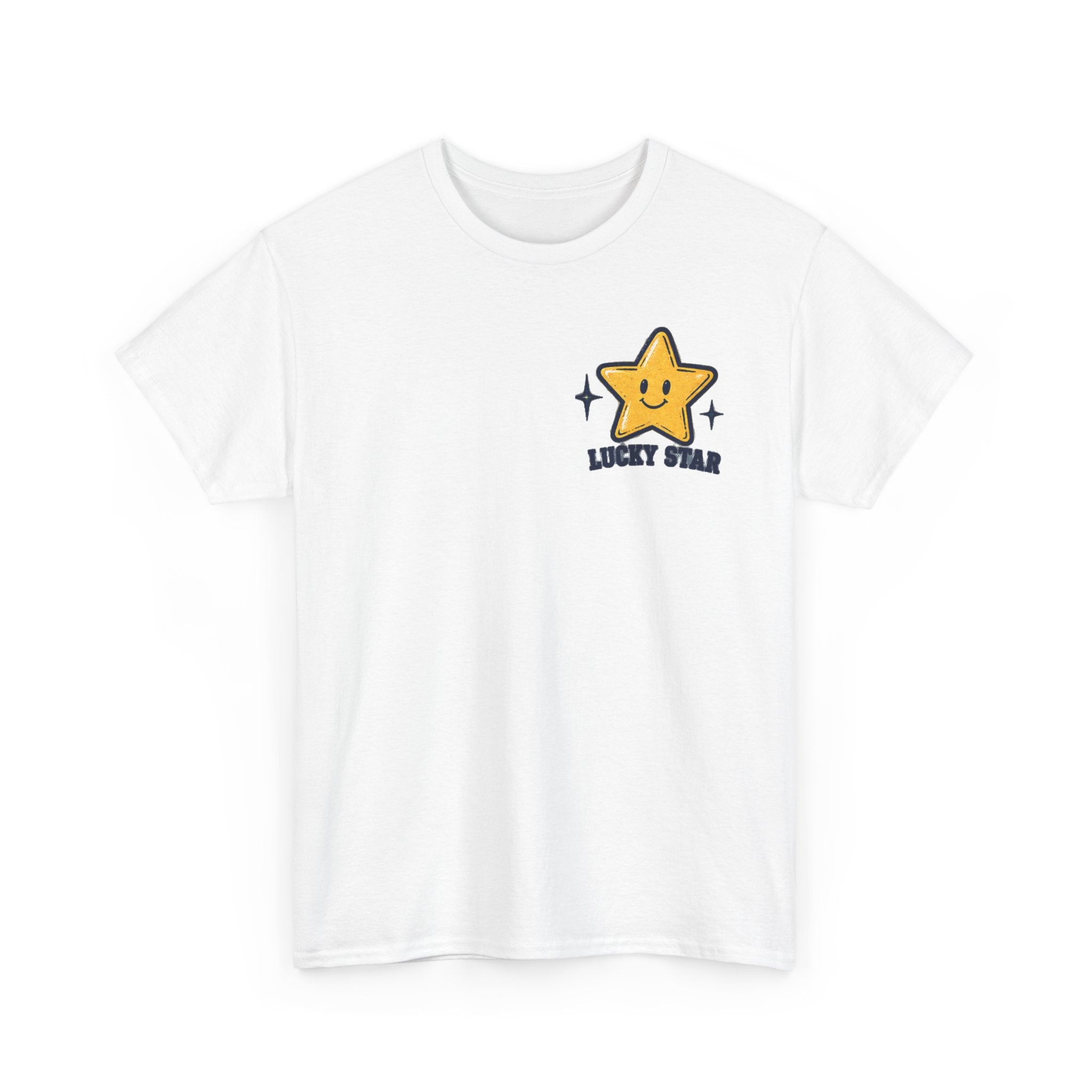 Lucky Star Social Club T‑Shirt — Cute Yellow Star Graphic Tee